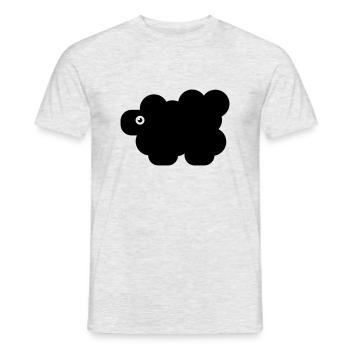 Ein Schwarzes Schaf - Männer T-Shirt - Grau meliert - Vorne - AI Model Male 178 dark (178cm)