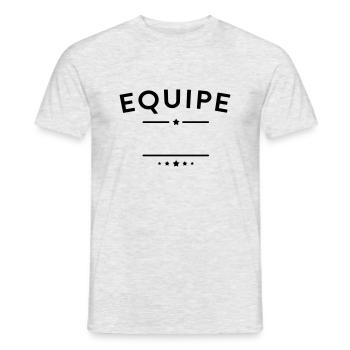 equipe - T-shirt homme - gris chiné - Devant - AI Model Male 178 dark (178cm)