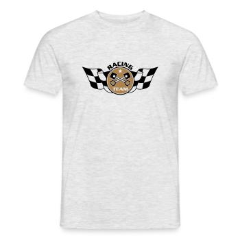 Racing Team 2c - Männer T-Shirt - Grau meliert - Vorne - AI Model Male 178 dark (178cm)