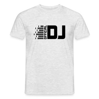 official_dj__f1 - T-shirt homme - gris chiné - Devant - AI Model Male 178 dark (178cm)