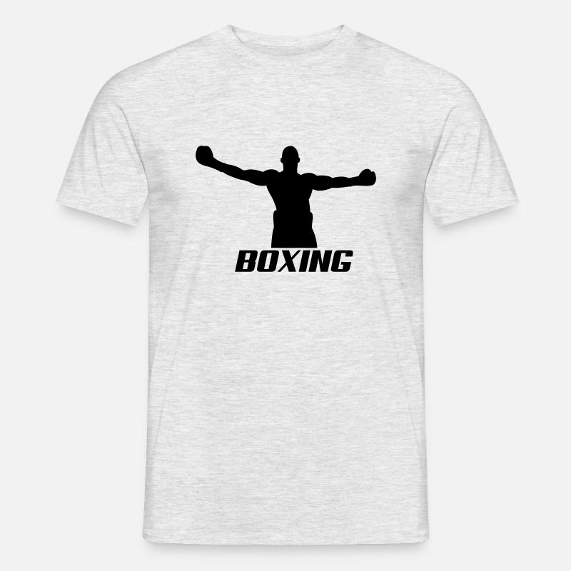 boxing1 - Männer T-Shirt - Grau meliert