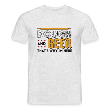 baking baker beer is love gift cake profession - Men's T-Shirt - heather grey - Front - AI Model Male 178 dark (178cm)