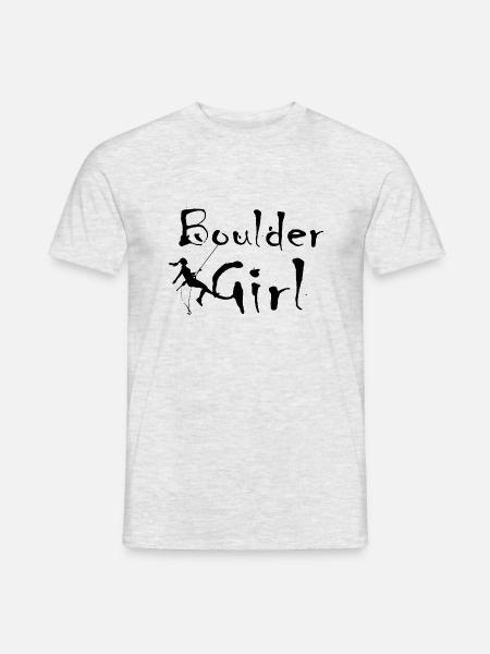 Bouldern Klettern Climbing - Männer T-Shirt - Grau meliert