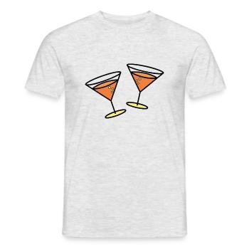 Cocktails to celebrate - Men's T-Shirt - heather grey - Front - AI Model Male 178 dark (178cm)