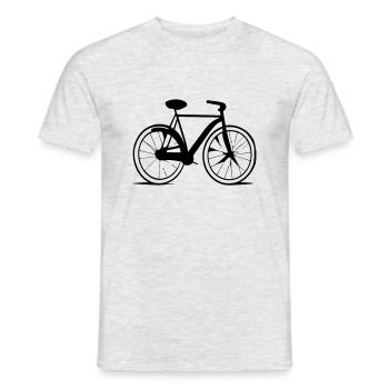 Fahrrad Gekritzel Fahrräder Radfahren Vektor 4 - Männer T-Shirt - Grau meliert - Vorne - AI Model Male 178 dark (178cm)