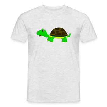 schildkröte - Männer T-Shirt - Grau meliert - Vorne - AI Model Male 178 dark (178cm)