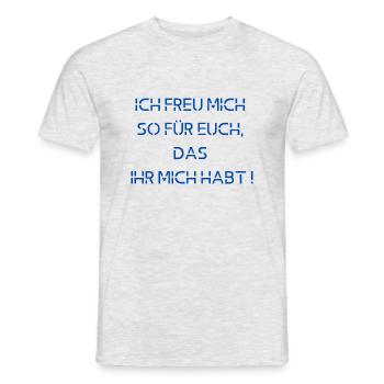 Shirt für kleine Egoisten Statement Shirt - Männer T-Shirt - Grau meliert - Vorne - AI Model Male 178 dark (178cm)