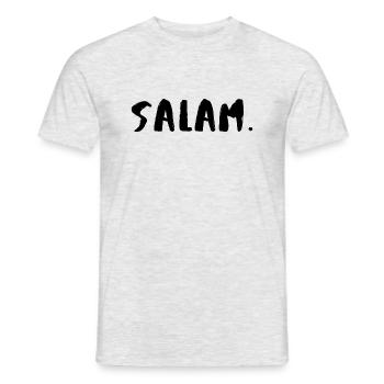 Salam - Männer T-Shirt - Grau meliert - Vorne - AI Model Male 178 dark (178cm)