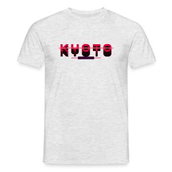 Kyoto Retro - Men's T-Shirt - heather grey - Front - AI Model Male 178 dark (178cm)