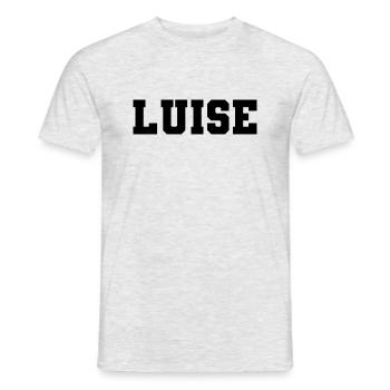Name - Luise - Männer T-Shirt - Grau meliert - Vorne - AI Model Male 178 dark (178cm)