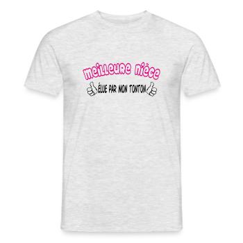 Best Niece - Men's T-Shirt - heather grey - Front - AI Model Male 178 dark (178cm)