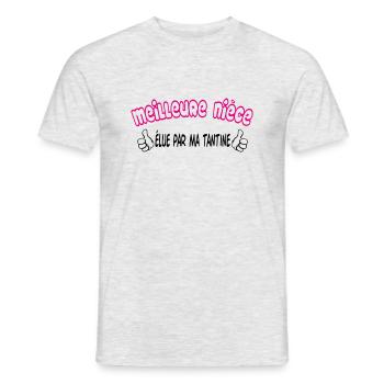 Best Niece - Men's T-Shirt - heather grey - Front - AI Model Male 178 dark (178cm)