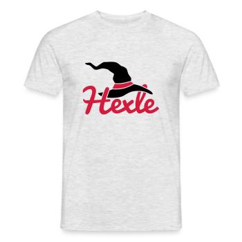 Hexle - Männer T-Shirt - Grau meliert - Vorne - AI Model Male 178 dark (178cm)