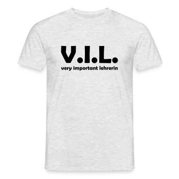lehrerin - Männer T-Shirt - Grau meliert - Vorne - AI Model Male 178 dark (178cm)