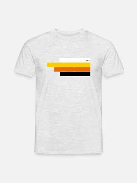 OSC 470 Stripe - Männer T-Shirt - Grau meliert