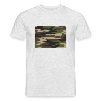 camouflage de l’armée - T-shirt homme - gris chiné - Devant - AI Model Male 178 dark (178cm)