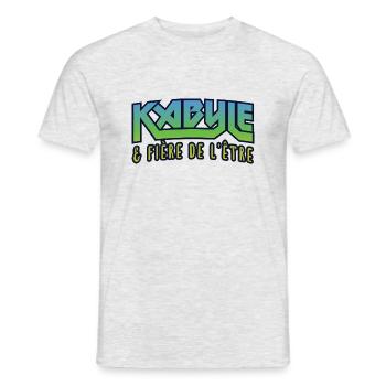 Kabyle und stolz zu sein - Männer T-Shirt - Grau meliert - Vorne - AI Model Male 178 dark (178cm)