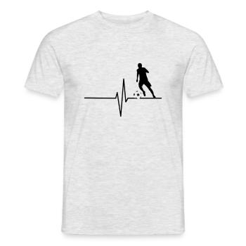 Footballeurs - T-shirt homme - gris chiné - Devant - AI Model Male 178 dark (178cm)