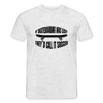 Skateboard Skating Skateboarding Longboard Skater - T-shirt homme - gris chiné - Devant - AI Model Male 178 dark (178cm)