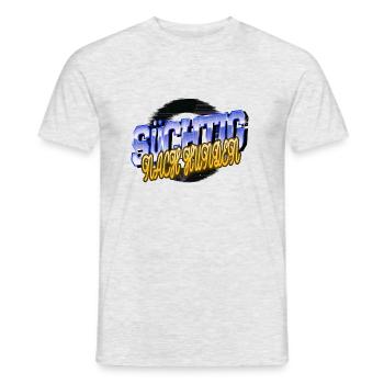 lustig witzig humor windhund hunderasse hund - Männer T-Shirt - Grau meliert - Vorne - AI Model Male 178 dark (178cm)