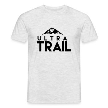 Ultra trail - T-shirt homme - gris chiné - Devant - AI Model Male 178 dark (178cm)