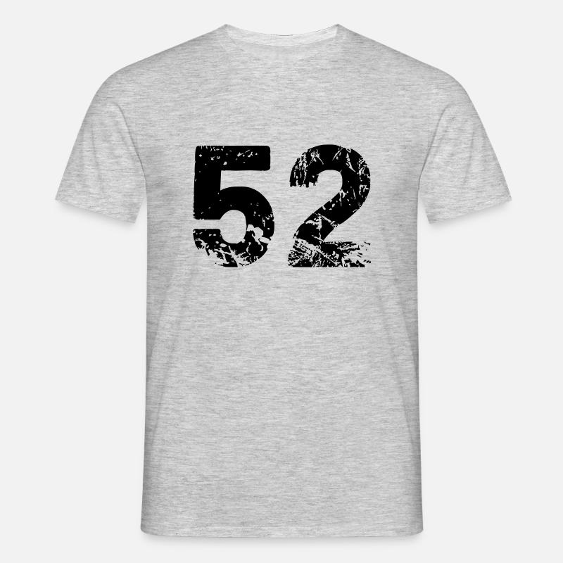 52 - Männer T-Shirt - Grau meliert