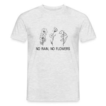 Flower Flower Plant - T-shirt homme - gris chiné - Devant - AI Model Male 178 dark (178cm)