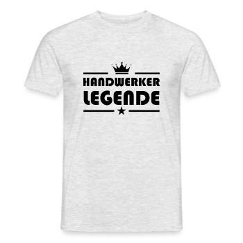 Handwerker Handyman Handwerk Werkzeug Baustelle - Männer T-Shirt - Grau meliert - Vorne - AI Model Male 178 dark (178cm)