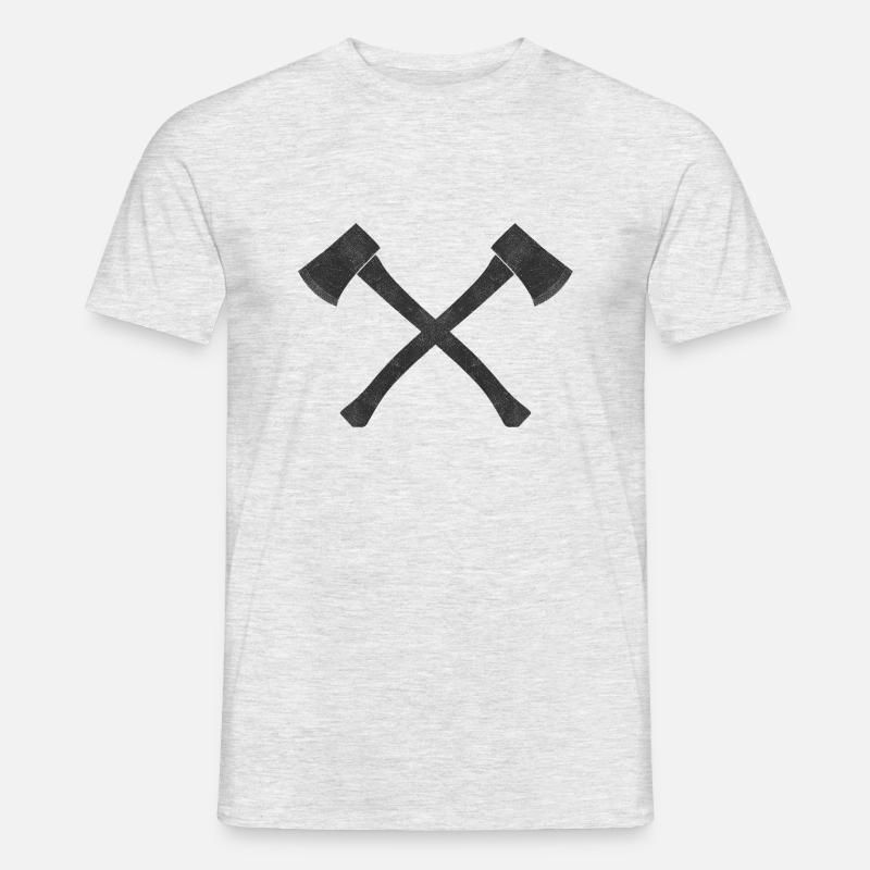 Ascia - T-shirt uomo - grigio melange