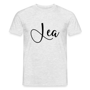 name lea - Männer T-Shirt - Grau meliert - Vorne - AI Model Male 178 dark (178cm)