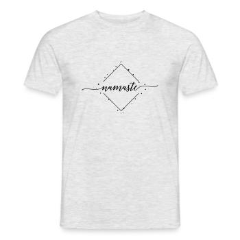 (namanste_swing) - Männer T-Shirt - Grau meliert - Vorne - AI Model Male 178 dark (178cm)