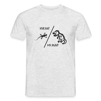 Dinosaure Dino Dinosaur - T-shirt homme - gris chiné - Devant - AI Model Male 178 dark (178cm)