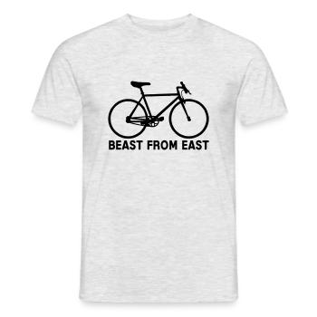 Bête de l’Est - T-shirt homme - gris chiné - Devant - AI Model Male 178 dark (178cm)