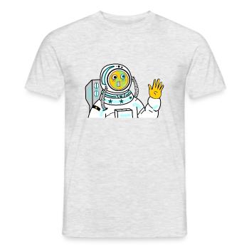 Astronauts Funny - Men's T-Shirt - heather grey - Front - AI Model Male 178 dark (178cm)