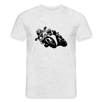 cb42_1000r - T-shirt homme - gris chiné - Devant - AI Model Male 178 dark (178cm)