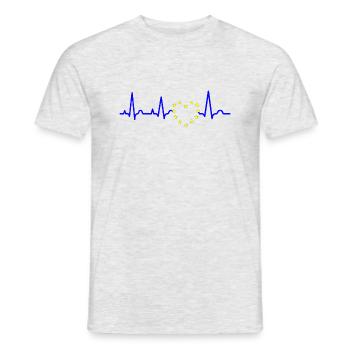 Pulse of Europe, votez pour l'Europe, allez voter! - T-shirt homme - gris chiné - Devant - AI Model Male 178 dark (178cm)