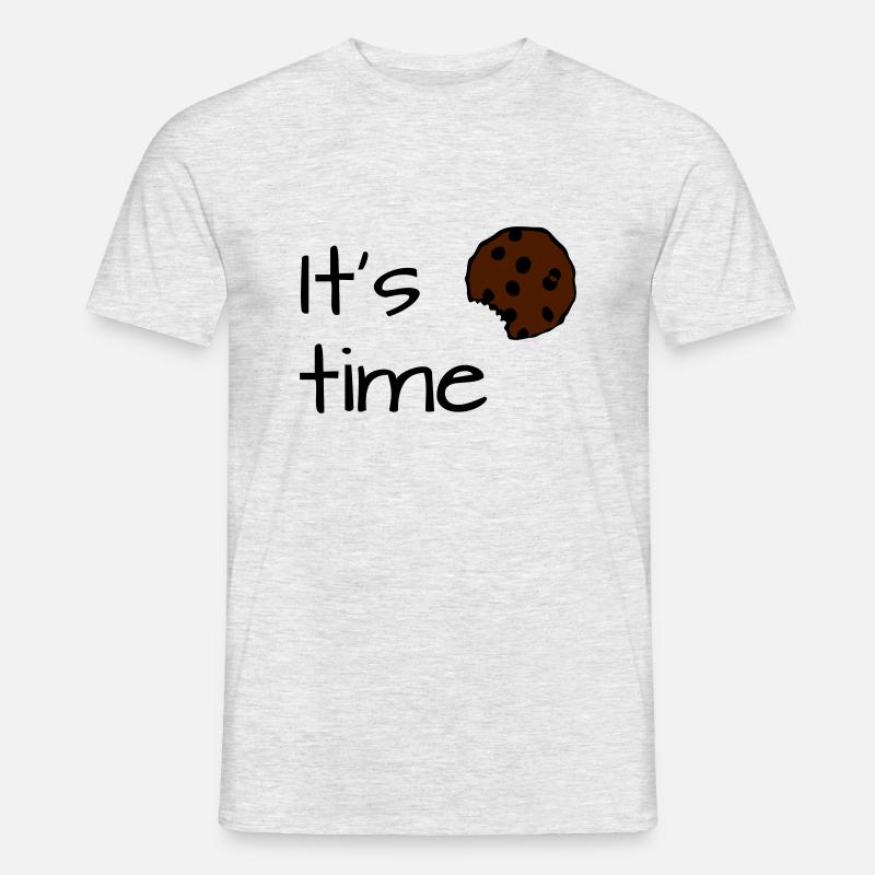 Cookie Time - Männer T-Shirt - Grau meliert
