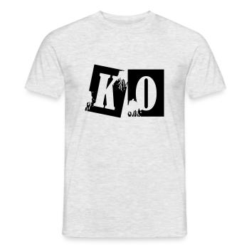 ko_boxing_01 - T-shirt homme - gris chiné - Devant - AI Model Male 178 dark (178cm)