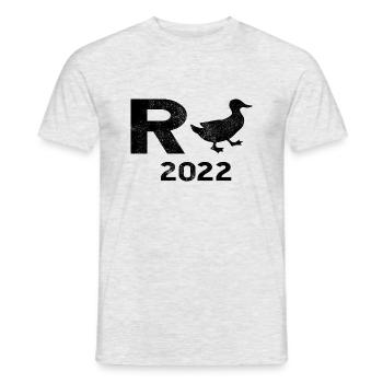 Rente 2022 Ente - Männer T-Shirt - Grau meliert - Vorne - AI Model Male 178 dark (178cm)