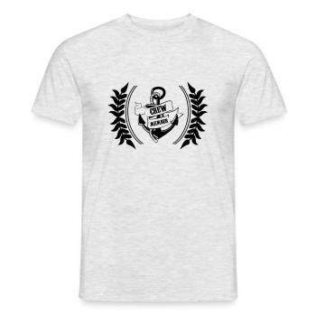 Anker Crew Member Coat of Arms - Men's T-Shirt - heather grey - Front - AI Model Male 178 dark (178cm)