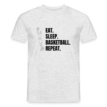 Basketball Basketballliebhaber Basketballer Verein - Männer T-Shirt - Grau meliert - Vorne - AI Model Male 178 dark (178cm)