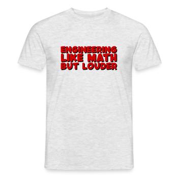 L’ingénierie comme les mathématiques mais plus forte 4 - T-shirt homme - gris chiné - Devant - AI Model Male 178 dark (178cm)