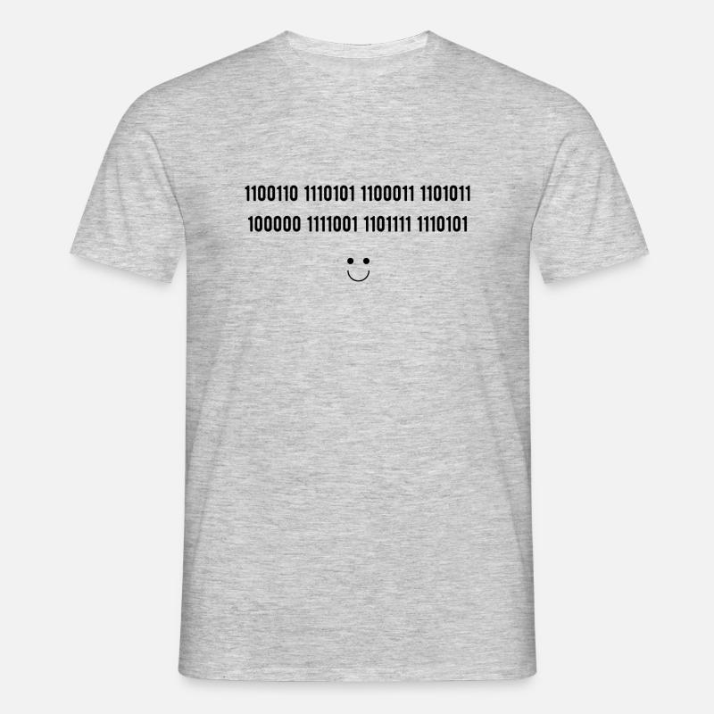 Geheimcode - Männer T-Shirt - Grau meliert