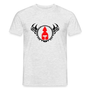 Sparta Helmet - Men's T-Shirt - heather grey - Front - AI Model Male 178 dark (178cm)