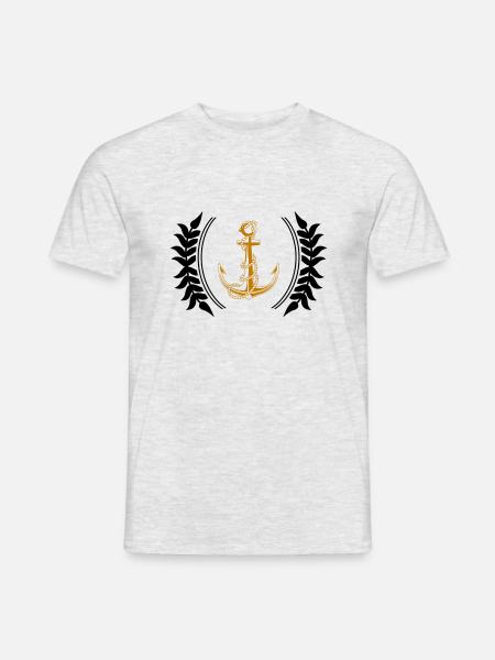 Anchor Coat of Arms - Men's T-Shirt - heather grey