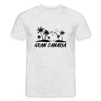 Grande Canarie - T-shirt homme - gris chiné - Devant - AI Model Male 178 dark (178cm)