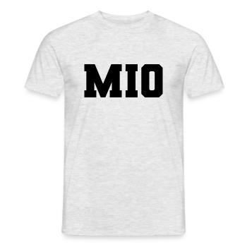 Nom - Mio - T-shirt homme - gris chiné - Devant - AI Model Male 178 dark (178cm)