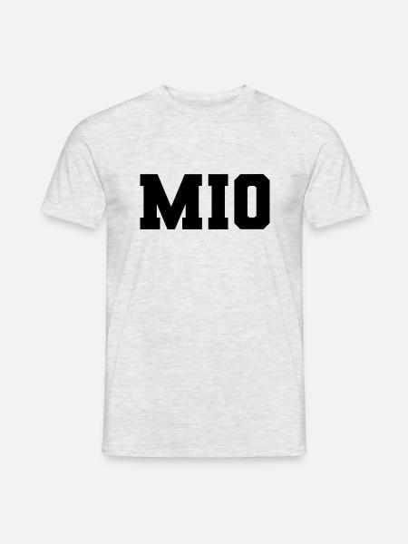 Name - Mio - Männer T-Shirt - Grau meliert