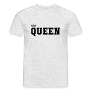 queen - Männer T-Shirt - Grau meliert - Vorne - AI Model Male 178 dark (178cm)