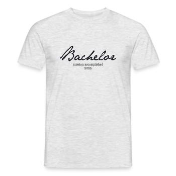 Bachelier '25 - Mission accomplie - T-shirt homme - gris chiné - Devant - AI Model Male 178 dark (178cm)